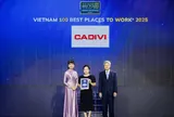 CADIVI được vinh danh trong Top 20 “Nơi làm việc tốt nhất Việt Nam 2025”