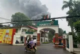 Cháy lớn tại Nhà máy Bia Hà Nội Habeco