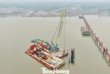 Toàn cảnh thi công cầu Thượng Cát hơn 7.300 tỷ đồng với biểu tượng cánh chim bay lên