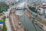 Hình ảnh đại công trường dự án chống ngập khẩn cấp ở Hà Nội