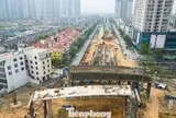 Nút giao nghìn tỷ Vành đai 3,5 - Đại lộ Thăng Long dần thành hình