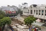 Tận thấy 'đại công trường' thi công chống ngập trên phố Hà Nội