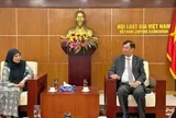 Phó Chủ tịch Hội Luật gia Việt Nam tiếp Chủ tịch Hiệp hội Luật Đông Nam Á