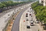 Tuyến đường kết nối sân bay Nội Bài thay áo mới khi dự án chống ngập dần về đích
