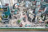 Rào chắn đường Nguyễn Trãi theo từng đoạn phục vụ thi công Vành đai 2,5
