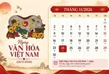 Người lao động được nghỉ 1 ngày dịp Ngày Văn hóa Việt Nam 2026