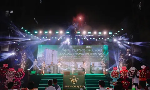 Eden Garden Thái Bình khai trương căn hộ mẫu và quảng trường đài phun nước