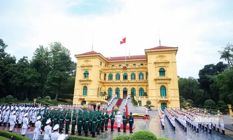 Chủ tịch nước Lương Cường chủ trì Lễ đón chính thức Tổng thống Litva