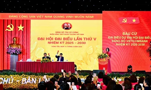 Trụ sở chính Vietcombank tổ chức thành công Đại hội đại biểu Đảng bộ lần thứ V, nhiệm kỳ 2025 - 2030