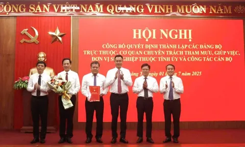 Tỉnh ủy Quảng Trị công bố danh sách lãnh đạo chủ chốt sau sáp nhập