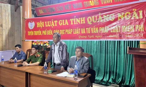 Quảng Ngãi sẽ tổ chức 2 điểm tư vấn pháp luật miễn phí cho nhân dân
