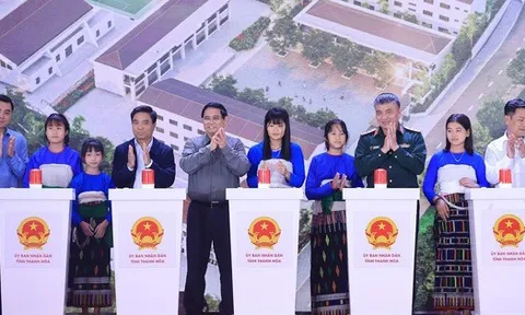 TỔNG THUẬT: Khởi công xây dựng các trường phổ thông nội trú tại các xã biên giới đất liền