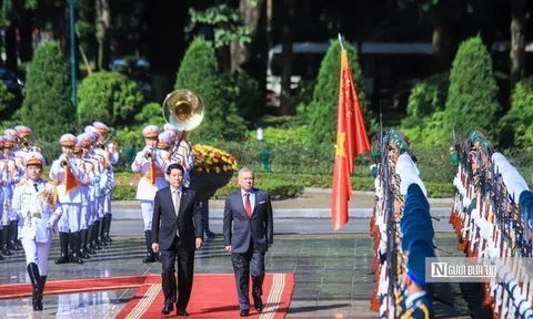 Chủ tịch nước Lương Cường chủ trì Lễ đón trọng thể Quốc vương Jordan