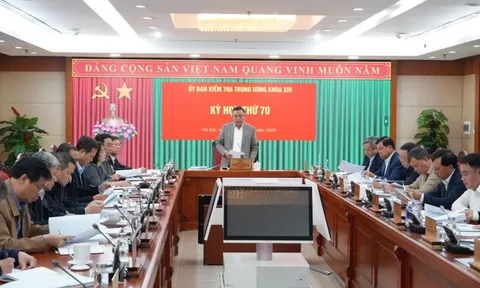 Thông cáo báo chí Kỳ họp thứ 70 của Ủy ban Kiểm tra Trung ương
