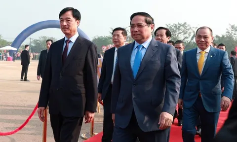 Thủ tướng Phạm Minh Chính, Bí thư Hà Nội khởi công siêu dự án 925.000 tỷ đồng có sân vận động bậc nhất thế giới do tỷ phú Phạm Nhật Vượng đầu tư