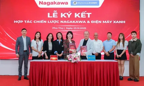 Nagakawa ký kết hợp tác chiến lược giai đoạn 2026–2030 với Điện Máy Xanh