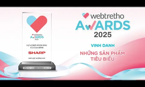 Sản phẩm Sharp được vinh danh Lựa chọn hàng đầu của gia đình, khẳng định vị thế thương hiệu được tin dùng từ cộng đồng gia đình Việt