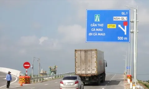 Tuyến cao tốc Hậu Giang - Cà Mau chính thức thông xe từ trưa 19/1