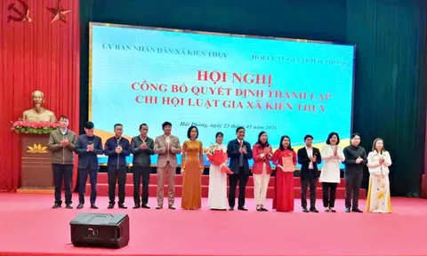 Thành lập Chi hội Luật gia cấp xã đầu tiên tại Hải Phòng
