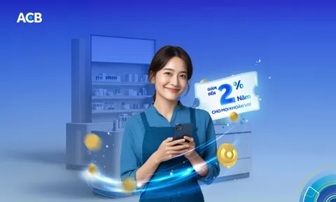 ACB giảm 2%/năm lãi vay cho hộ kinh doanh