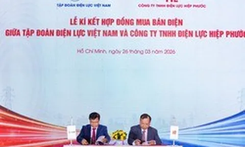 EVN ký hợp đồng mua bán điện cho dự án Nhà máy điện LNG Hiệp Phước