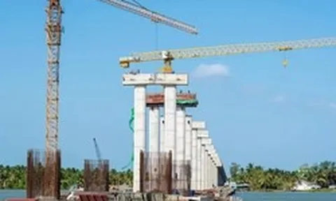 Tăng tốc thi công cầu Đại Ngãi 1 nối Vĩnh Long - Cần Thơ