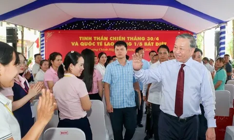 Toàn văn bài nói chuyện của Tổng Bí thư, Chủ tịch nước Tô Lâm với công nhân, người lao động Tp.HCM