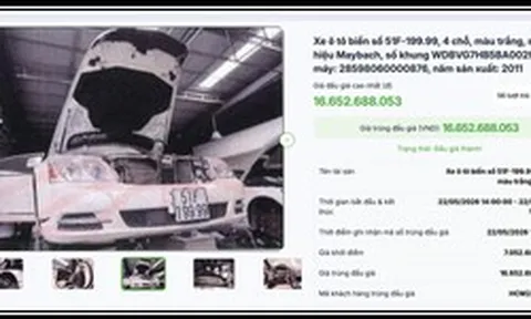 Một người trả hơn 16,6 tỉ đồng mua Maybach "biển VIP" của bà Trương Mỹ Lan