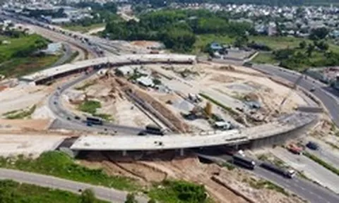 Toàn cảnh nút giao Bình Chuẩn trên đường Vành đai 3 TPHCM đang dần thành hình