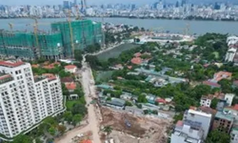 Lộ diện mạo tuyến đường 90m ven Hồ Tây