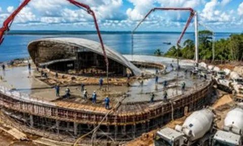 Phát hiện 60 xe tải trộn bê tông đổ 380 m3 liên tục cả ngày lẫn đêm, bí mật dưới lòng đất của công trình hơn 120.000 mét vuông lộ diện
