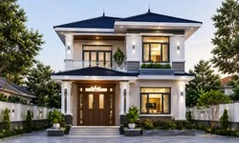Chi phí xây nhà 2 tầng mái Nhật 90m² khoảng bao nhiêu?
