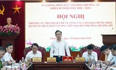 Chương Mỹ lấy hài lòng của người dân về cấp sổ đỏ làm thước đo cán bộ