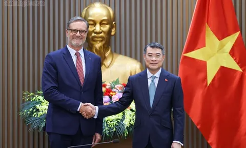 Thủ tướng tiếp Đại sứ Pháp tại Việt Nam Olivier Brochet đến chào từ biệt