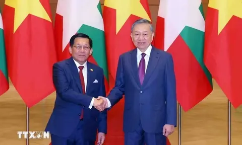 Tổng Bí thư, Chủ tịch nước Tô Lâm hội đàm với Tổng thống Myanmar Min Aung Hlaing