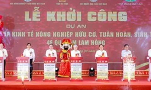 Hà Tĩnh khởi công tổ hợp kinh tế nông nghiệp hữu cơ gần 1.300 tỷ