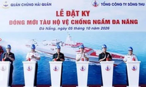 Tàu chiến lớn nhất, hiện đại nhất do doanh nghiệp Việt đang triển khai: Dài 108 m, giãn nước 2.000 tấn, làm chủ hầu hết khí tài, vũ khí trên tàu