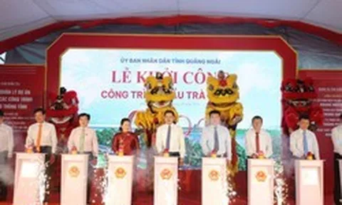 Quảng Ngãi: Khởi công cầu Trà Khúc 1 hơn 2.199 tỷ đồng, mang hình tượng “bờ xe nước”