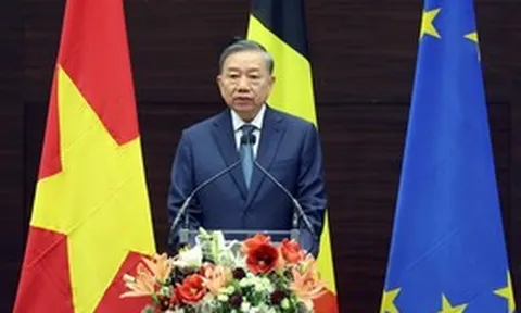 Tổng Bí thư, Chủ tịch nước Tô Lâm phát biểu chính sách tại Viện Quan hệ Quốc tế Hoàng gia Egmont, Vương quốc Bỉ
