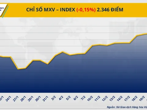 Lực bán mạnh kéo chỉ số MXV-Index xuống mức 2.346 điểm