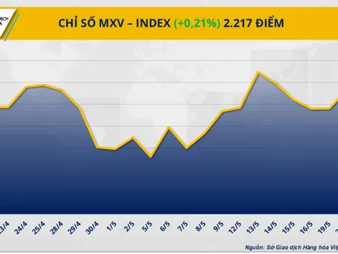 Diễn biến giằng co, MXV-Index đóng cửa trên mức 2.217 điểm