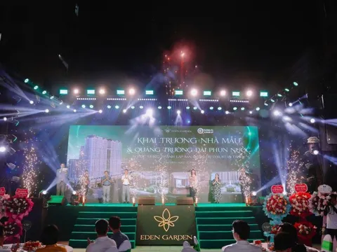 Eden Garden Thái Bình khai trương căn hộ mẫu và quảng trường đài phun nước
