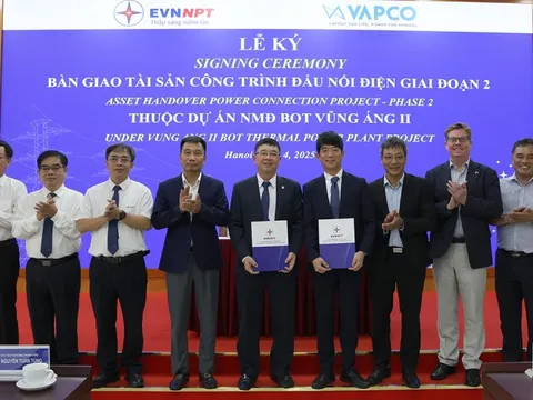 EVNNPT tiếp nhận tài sản - Công trình đấu nối điện thuộc dự án Nhà máy nhiệt điện BOT Vũng Áng II