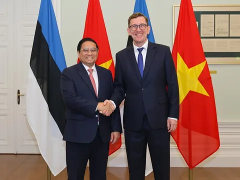 Thủ tướng Phạm Minh Chính hội đàm với Thủ tướng Estonia