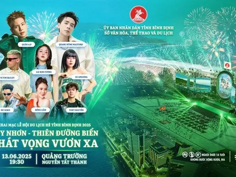 Bình Định khai màn lễ hội du lịch hè 2025 với đêm nghệ thuật đặc sắc tại Quy Nhơn