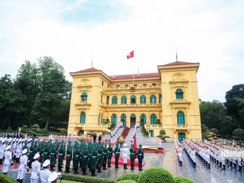 Chủ tịch nước Lương Cường chủ trì Lễ đón chính thức Tổng thống Litva