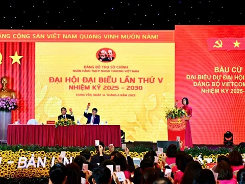 Trụ sở chính Vietcombank tổ chức thành công Đại hội đại biểu Đảng bộ lần thứ V, nhiệm kỳ 2025 - 2030