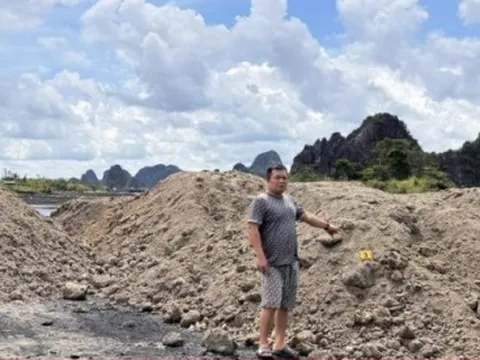 Khởi tố lãnh đạo trạm trộn bê tông cùng thuộc cấp đổ chất thải trái phép