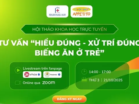 Hội thảo khoa học Đại học y Hà Nội “Hiểu đúng – xử trí đúng biếng ăn ở trẻ”