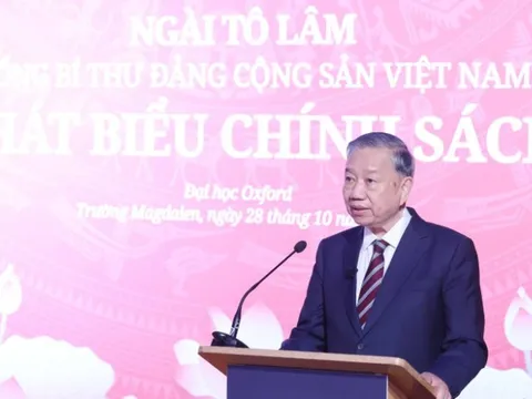 Toàn văn bài phát biểu của Tổng Bí thư Tô Lâm tại Đại học Oxford
